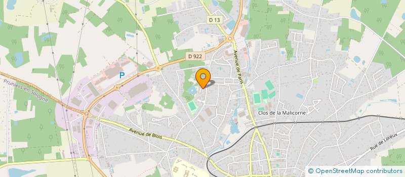 localisation de l'entreprise DOMALEX  ROMORANTIN-LANTHENAY