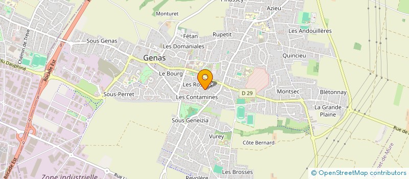 localisation de l'entreprise DOMALUNA  GENAS