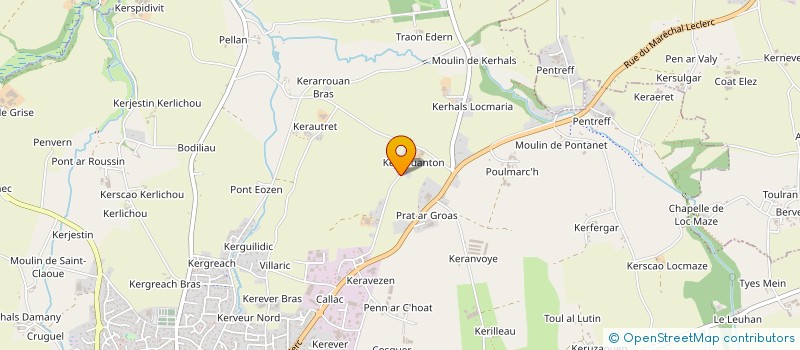 localisation de l'entreprise DOMALY  PLABENNEC