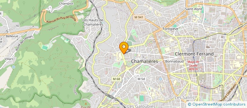 localisation de l'entreprise DOMANA  CHAMALIERES