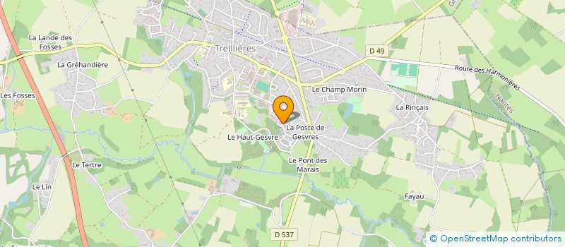 localisation de l'entreprise DOMANEUCH  TREILLIERES