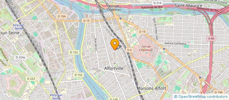 localisation de l'entreprise DOMANGE ENTREPRISE à ALFORTVILLE
