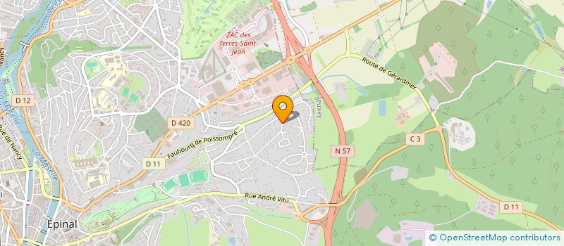 localisation de l'entreprise DOMANIA  EPINAL