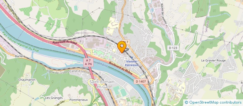 localisation de l'entreprise DOMAR à VIENNE