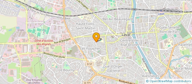 localisation de l'entreprise DOMAREVAL  LAVAL