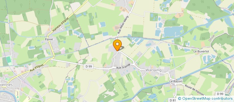 localisation de l'entreprise DOMARIMAR  WARLAING
