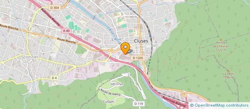 localisation de l'entreprise DOMASTER à CLUSES