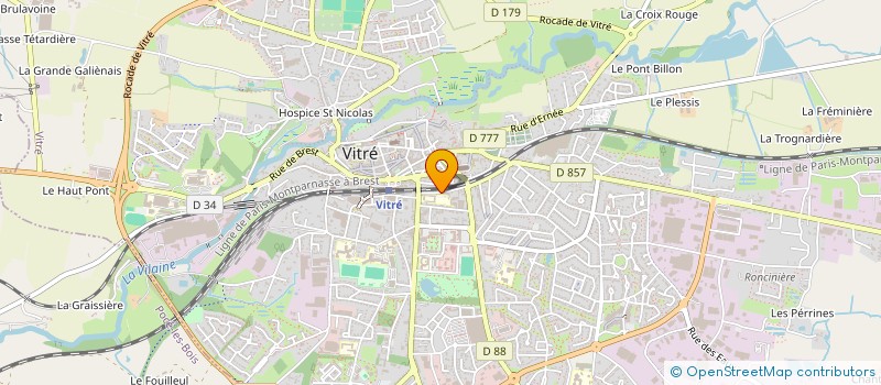localisation de l'entreprise DOMAT à VITRE
