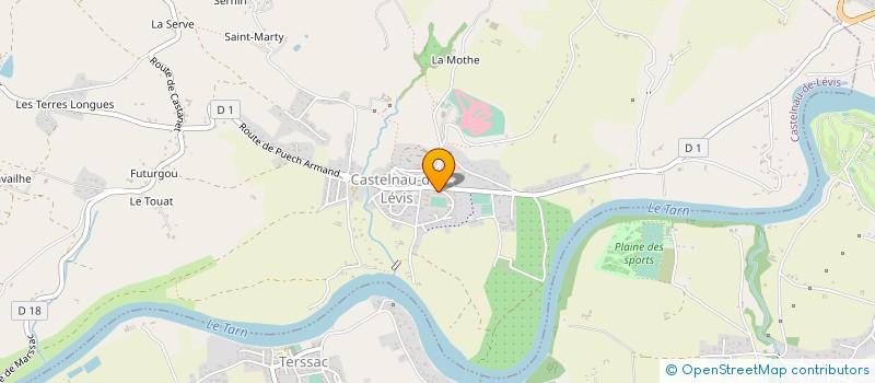 localisation de l'entreprise DOMAU  CASTELNAU-DE-LEVIS