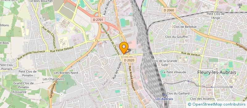 localisation de l'entreprise DOMAVI à FLEURY LES AUBRAIS