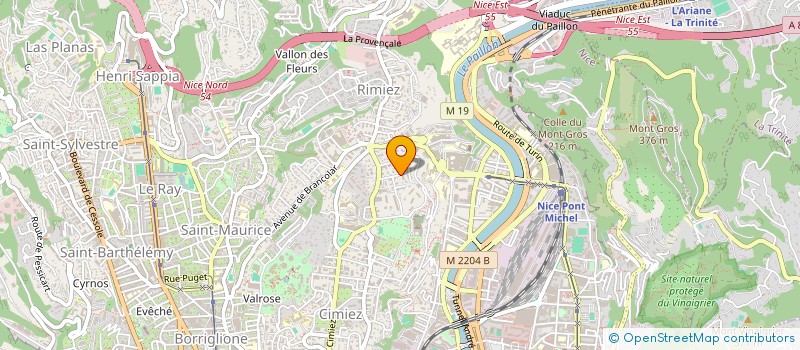 localisation de l'entreprise DOMAZUR  NICE