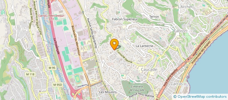 localisation de l'entreprise DOMAZUR à NICE