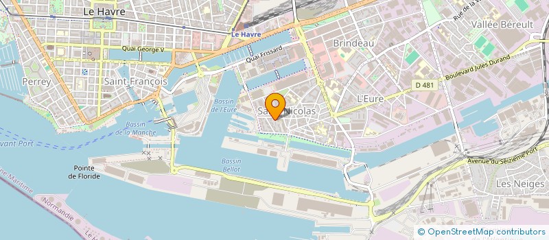 localisation de l'entreprise DOMBASLE à LE HAVRE