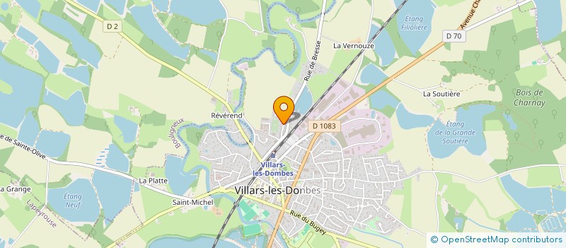 localisation de l'entreprise DOMBES DES JEUX à VILLARS-LES-DOMBES