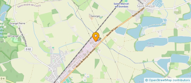 localisation de l'entreprise DOMBES HOTTES NETTOYAGE  MIONNAY