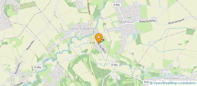 localisation de l'entreprise DOMBES SAONE SPELEO  SAINTE-EUPHEMIE