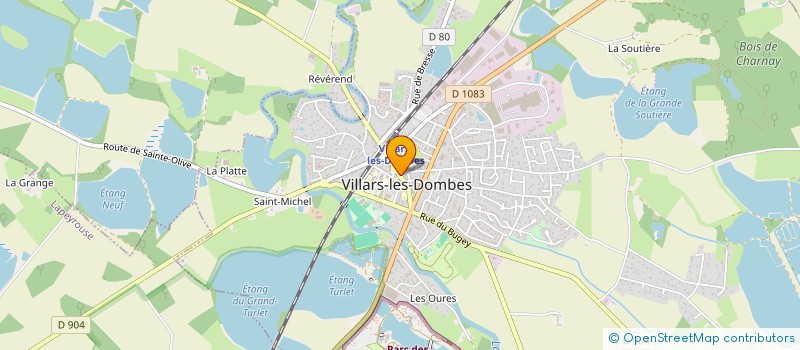 localisation de l'entreprise DOMBES VISION à VILLARS-LES-DOMBES
