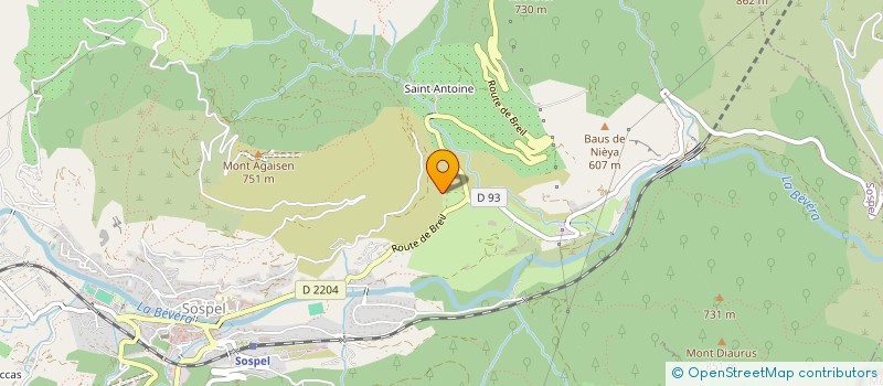 localisation de l'entreprise DOMDES  SOSPEL