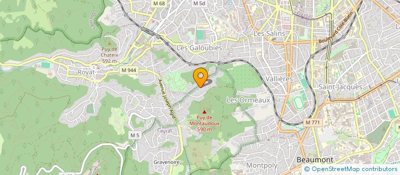 localisation de l'entreprise DOME CONSTRUCTION  CEYRAT