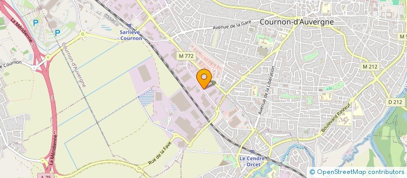 localisation de l'entreprise DOME TOITURE à COURNON-D'AUVERGNE
