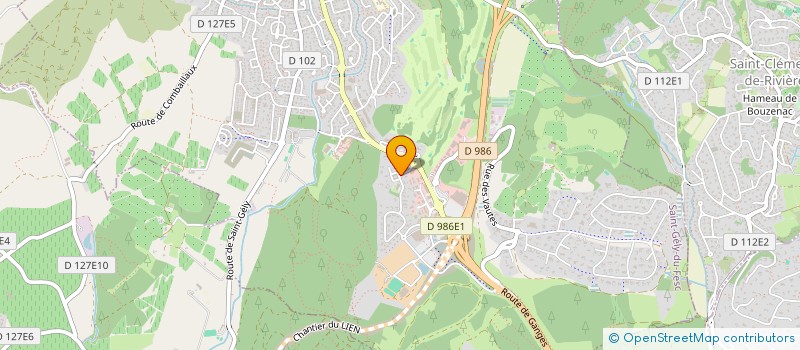 localisation de l'entreprise DOMELEC à SAINT-GELY-DU-FESC