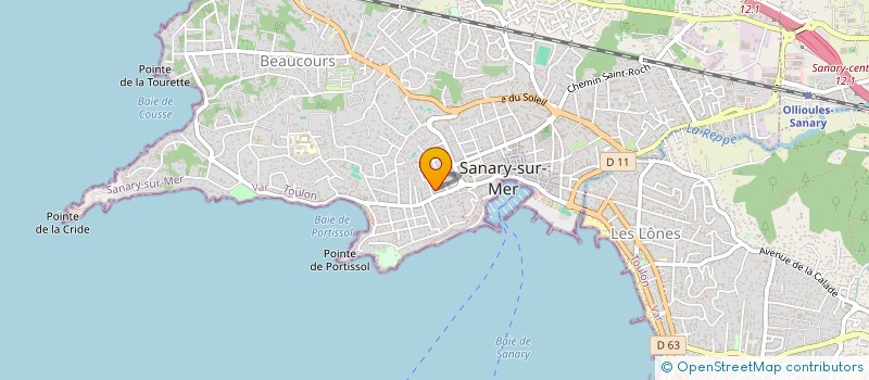 localisation de l'entreprise DOMELEC 83 à SANARY-SUR-MER