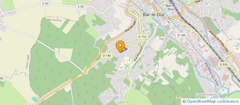 localisation de l'entreprise DOMELIS 55  BAR-LE-DUC