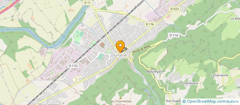 localisation de l'entreprise DOMENE RUGBY à DOMENE