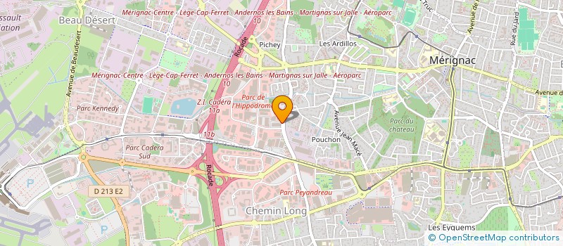 localisation de l'entreprise DOMENGER à MERIGNAC