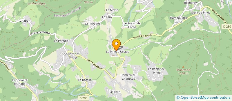 localisation de l'entreprise DOMENICA  SAINT-MARTIN-D'URIAGE