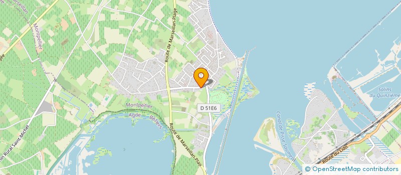 localisation de l'entreprise DOMENICONI & FILS à MARSEILLAN