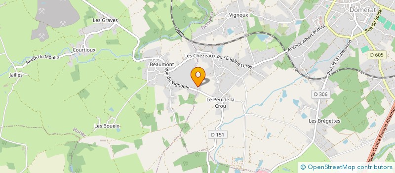 localisation de l'entreprise DOMERAT VELO CLUB (DVC)  HURIEL