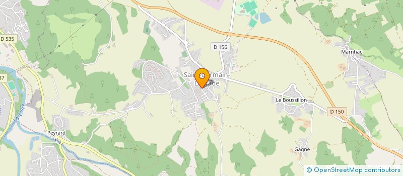 localisation de l'entreprise DOMERGUE  SAINT-GERMAIN-LAPRADE