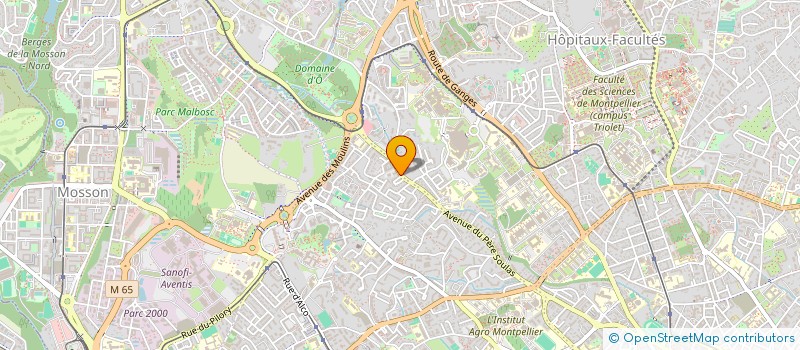 localisation de l'entreprise DOMERGUE & ASSOCIES à MONTPELLIER