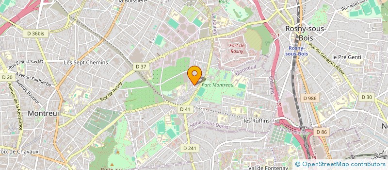 localisation de l'entreprise DOMERIC à MONTREUIL