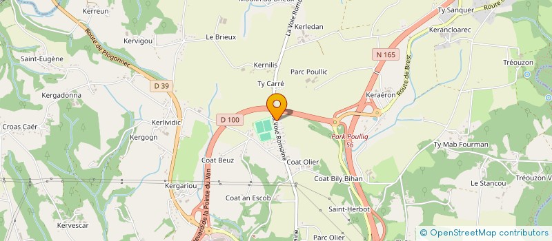 localisation de l'entreprise DOMESPACE INTERNATIONAL à QUIMPER