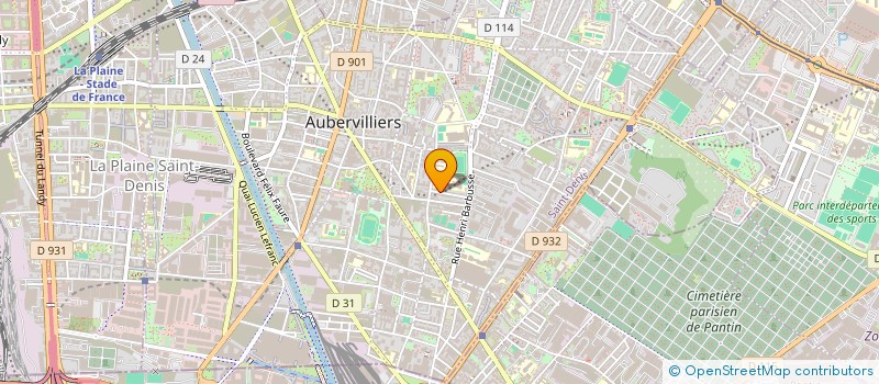 localisation de l'entreprise DOMEXPORT à AUBERVILLIERS