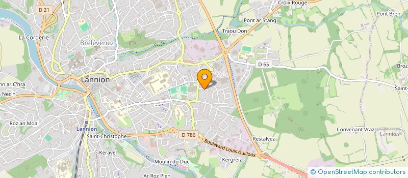 localisation de l'entreprise DOMFRI  LANNION