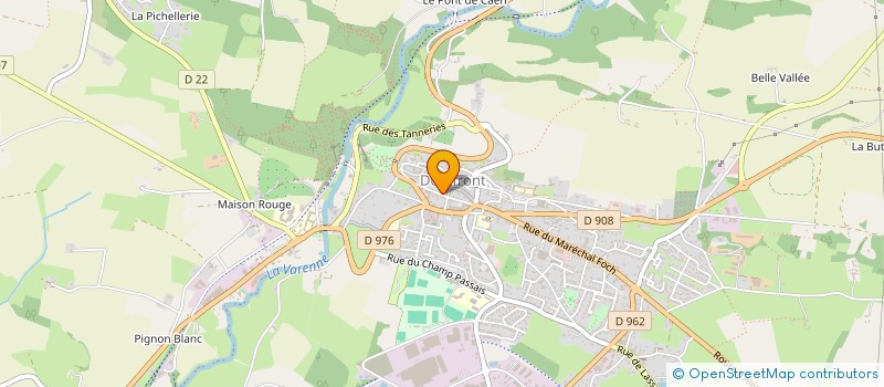 localisation de l'entreprise DOMFRONT PATRIMOINE à DOMFRONT-EN-POIRAIE