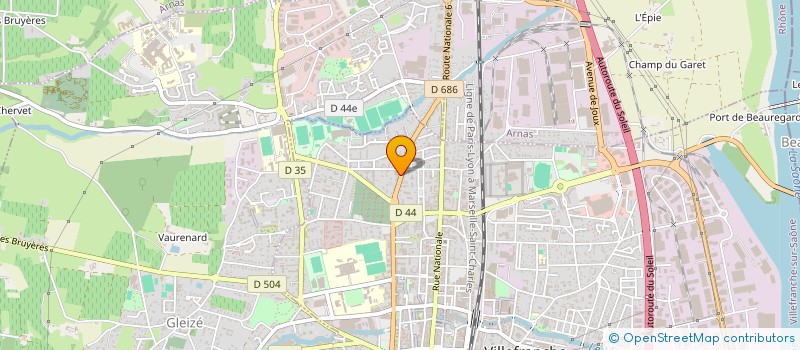 localisation de l'entreprise DOMI  VILLEFRANCHE-SUR-SAONE