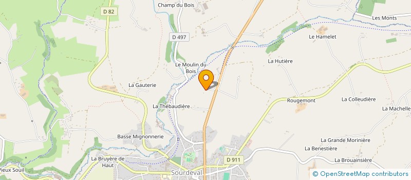 localisation de l'entreprise DOMI  SOURDEVAL