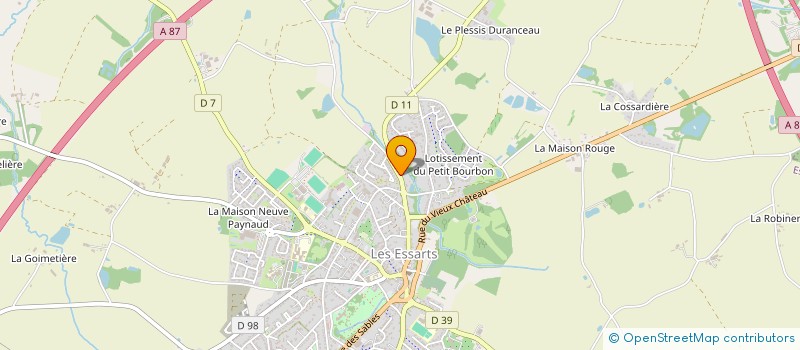 localisation de l'entreprise DOMI  ESSARTS-EN-BOCAGE