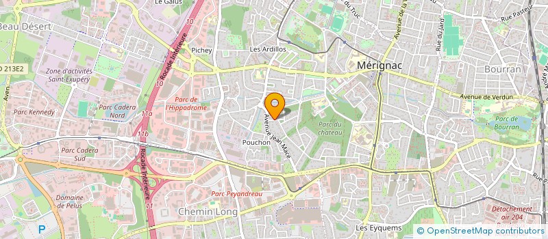 localisation de l'entreprise DOMI B  MERIGNAC