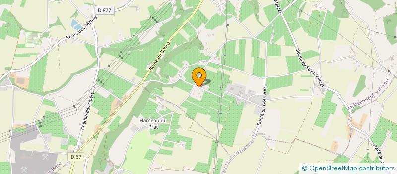 localisation de l'entreprise DOMI FRUITS  CHATEAUNEUF-SUR-ISERE