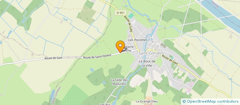 localisation de l'entreprise DOMI PROD à SAINT-GONDON