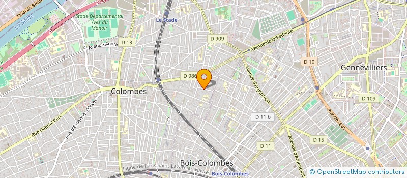 localisation de l'entreprise DOMI-RENOV  COLOMBES