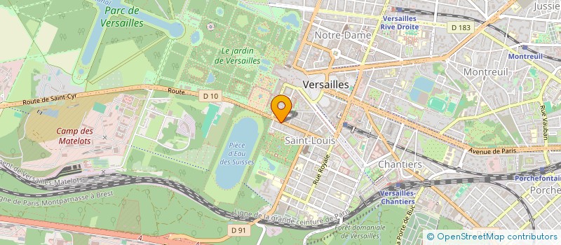 localisation de l'entreprise DOMI SERVICES à VERSAILLES