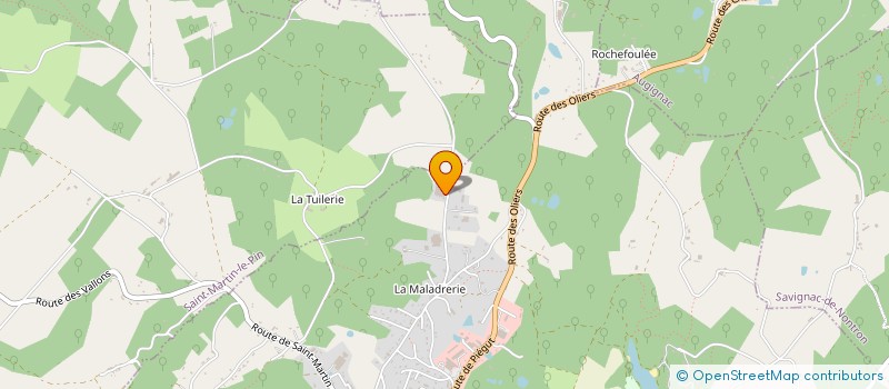 localisation de l'entreprise DOMIBOR à NONTRON