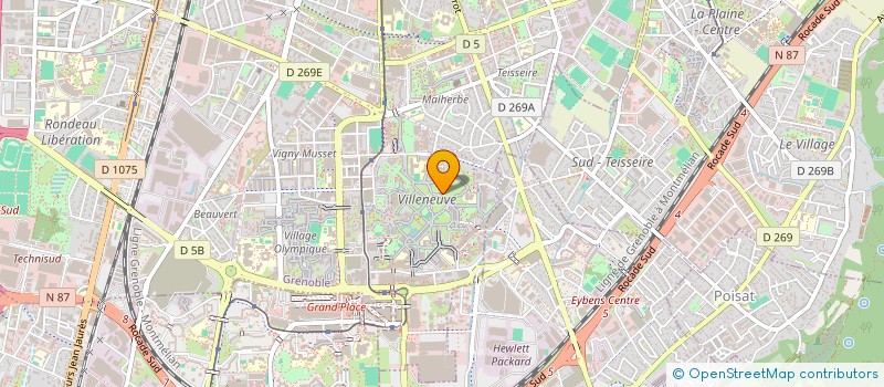 localisation de l'entreprise DOMICI AIDE OBJECTIF MAINTIEN A DOMICILE à GRENOBLE