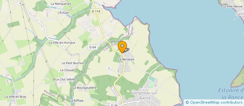localisation de l'entreprise DOMICIL'ADOS à LANGROLAY-SUR-RANCE